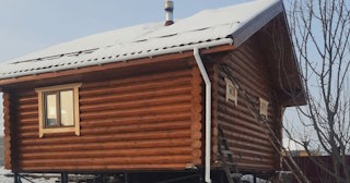 Баня из оцилиндрованного бревна под ключ в Тейково - от 133835 рублей